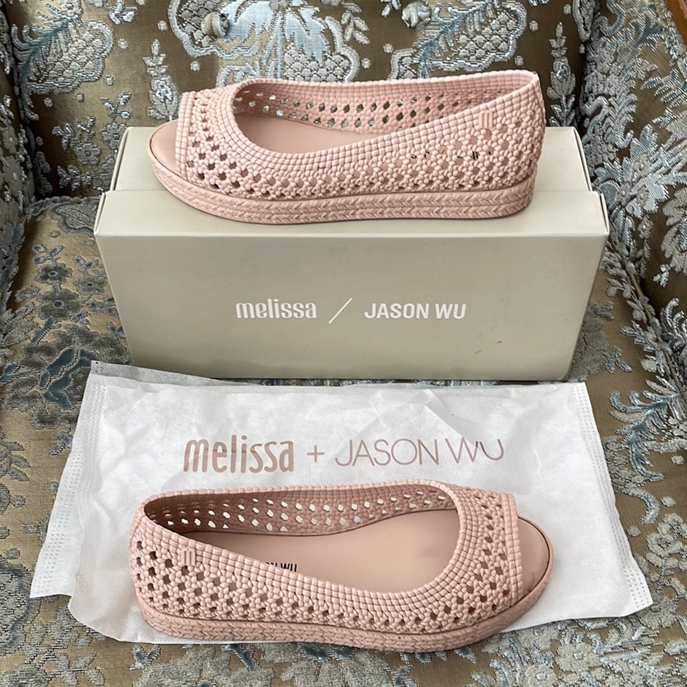 Melissa x Jason Wu Camille woven jelly open toe sandals 6